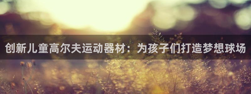 fb体育平台假的吗是真的吗：创新儿童高尔夫运动器材：为孩子们
