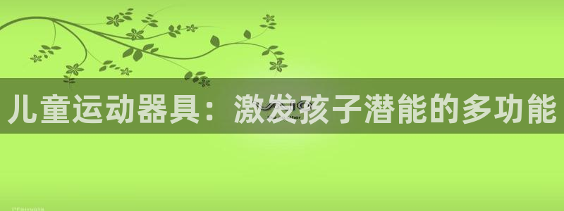 fb体育注册：儿童运动器具：激发孩子潜能的多功能